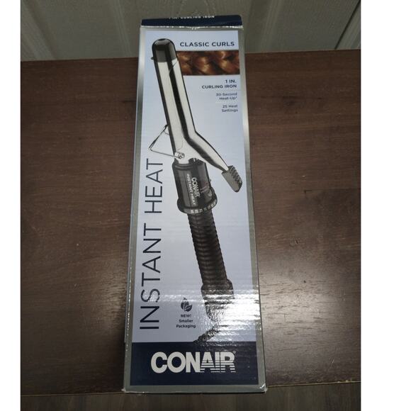NEW Conair Instant Heat 1 Inch Curling Iron 30 Second Heat 25 Settings CD87GNR - Picture 1 of 7